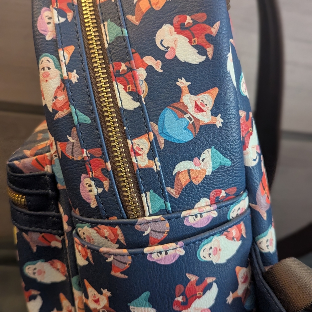 Loungefly Disney Dwarfs Patterned Backpack - image 6